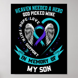 Poster O Céu Precisava De Um Herói Que Deus Pegou O Meu F