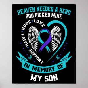 Poster O Céu Precisava De Um Herói Que Deus Pegou O Meu F