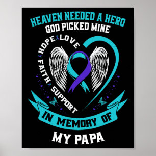 Poster O Céu Precisava De Um Herói Que Deus Pegou O Meu P