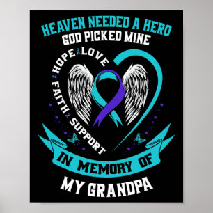 Poster O Céu Precisava De Um Herói Que Deus Pegou O Suicí