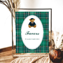 O Chá de fraldas de pré-disquete do Urso Teddy fav