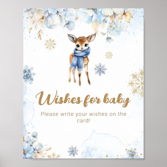 Poster O Chá do Deer Winter Baby Boy quer o jogo (Frente)