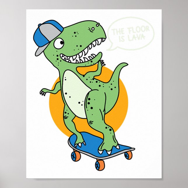 Poster O Chão É Lava Roupas De Skate (Frente)