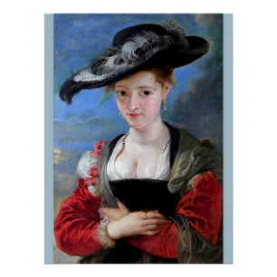 Póster O chapéu de feltro CC0728 de Rubens aperfeiçoa o
