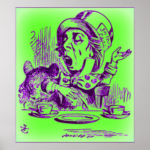 Póster O Chapéu Louco - Alice no País das Maravilhas