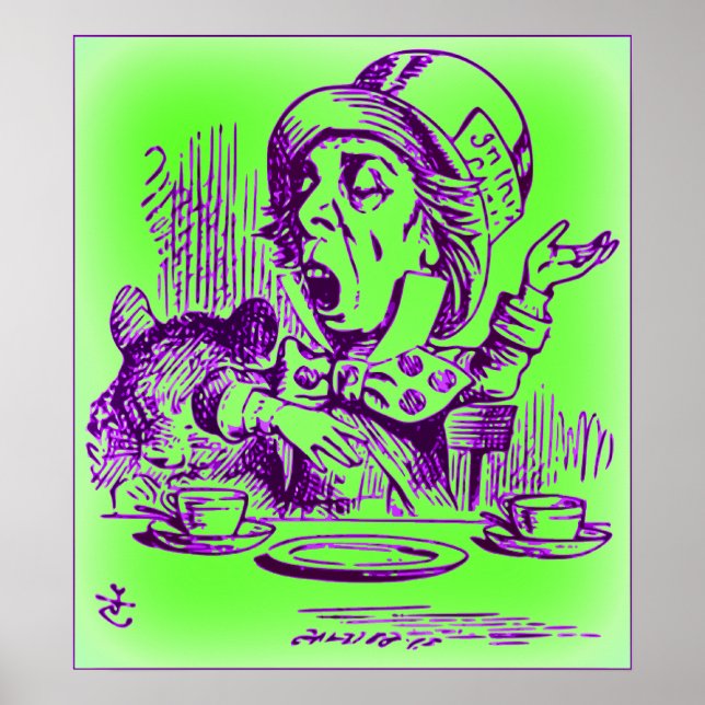 Póster O Chapéu Louco - Alice no País das Maravilhas (Frente)