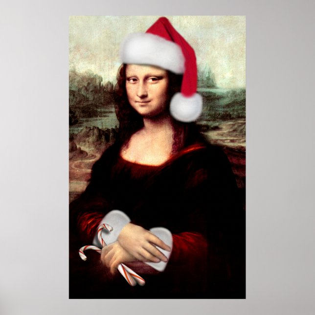 Póster O Chapéu Natal de Mona Lisa (Frente)