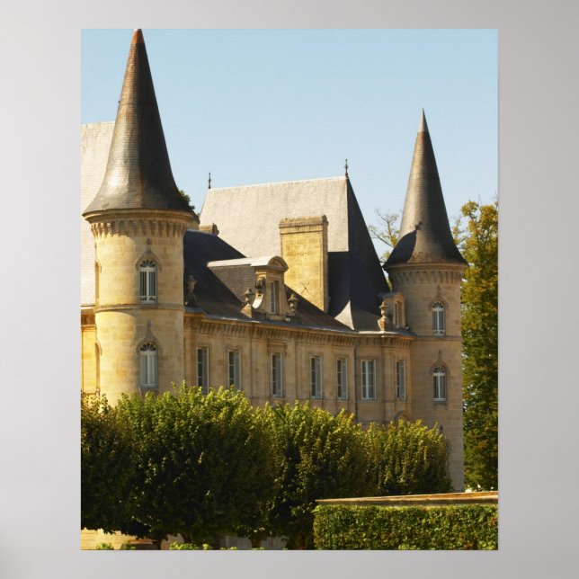 Póster O Chateau Baron Pichon Longueville em (Frente)