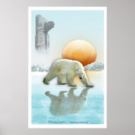 Póster "O CHEFE DO GELO" Polar Bear & Totem Polar Art Pos