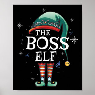 Poster O Chefe Elf Xmas Que Corresponde À Família Elf Par