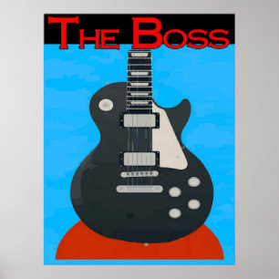 Póster O chefe, guitarra