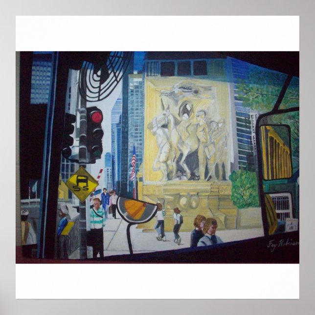 Póster O Chicago Michigan Ave. Ponte (Frente)