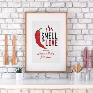 Poster O Chile Vermelho Cheira o Amor