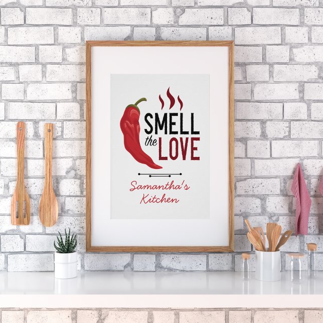Poster O Chile Vermelho Cheira o Amor (Criador carregado)