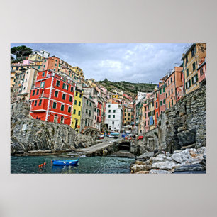 Póster O Cinque Terre - Riomaggiore, Italia 24x36