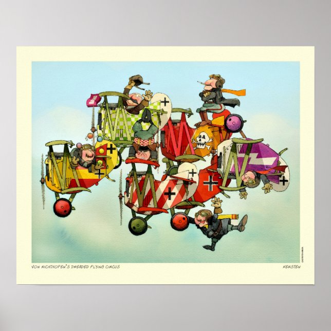 PÓSTER O CIRCO DE VOO SONHADO DE VON RICHTHOFEN (Frente)