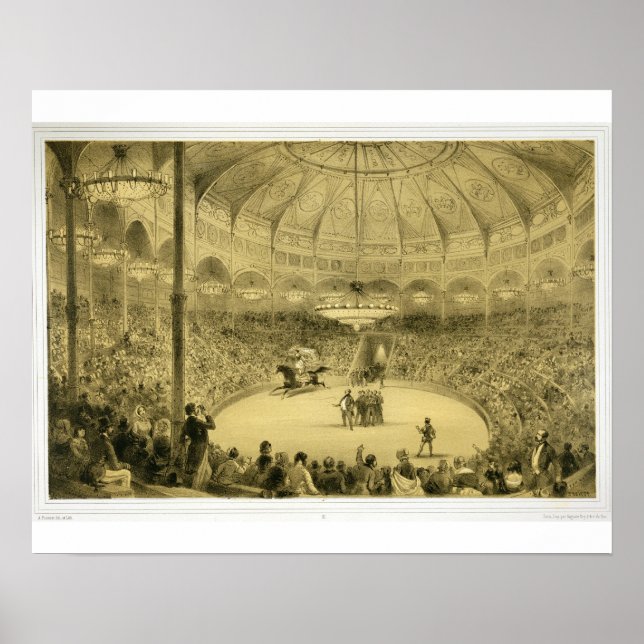 Póster O Circo Nacional, publicado por Auguste Bry (ilumi (Frente)