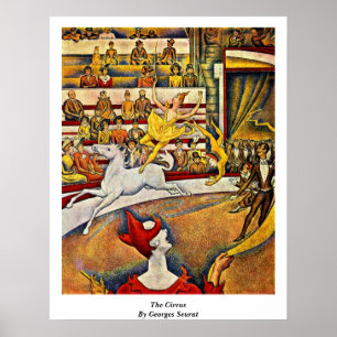 Póster O circo por Georges Seurat