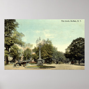 Póster O Círculo, Buffalo NY 1913 Vintage