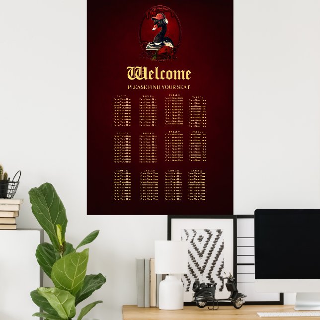 Poster O cisne negro, simbolizando a criatividade (Escritório em casa)