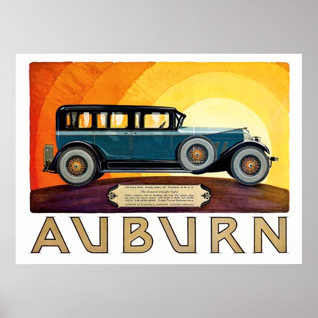 Póster O Classic Auburn Sedan (Frente)