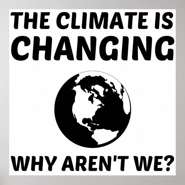 POSTER O CLIMA ESTÁ MUDANDO (Frente)