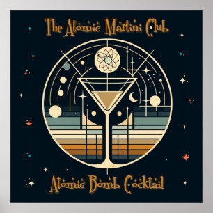 Poster O Clube Atomic Martini Coquetel Bomba Atômica