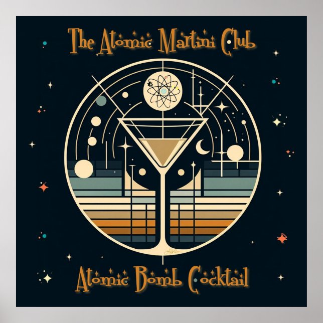 Poster O Clube Atomic Martini Coquetel Bomba Atômica (Frente)