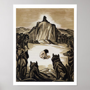 Póster O clube da vila, "do livro da selva", por Rudya