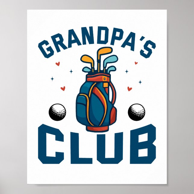 Poster O clube de golfe do avô é engraçado (Frente)