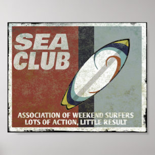 Póster O clube do mar Surfers