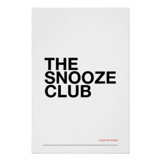 Póster O CLUBE DO SONO – Arte de Parede para Quarto