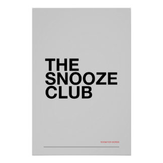 Póster O CLUBE DO SONO – Arte para Parede de Quarto