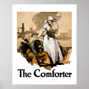 Póster O cobertor -- Cruz vermelha