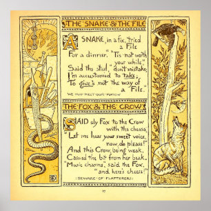 Poster O Cobra e o arquivo Walter Crane