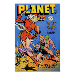 Póster O cobrir das Histórias em quadrinhos planetárias #