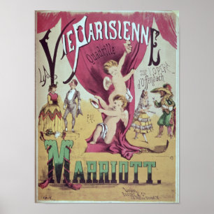Poster O cobrir La da folha da contagem 'Vie Parisienne