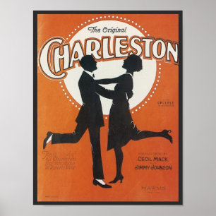 Póster O Cobrir original do livro caneta Charleston Vinta