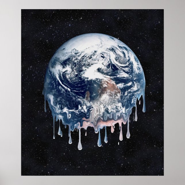 Póster O colapso do aquecimento global da Terra (Frente)