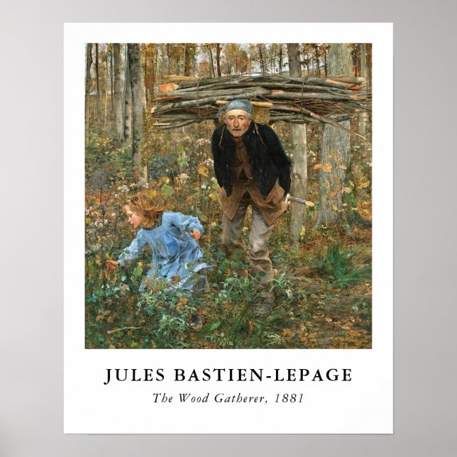 Poster O Coletor de Lenha - Jules Bastien-Lepage, 1881   (Frente)