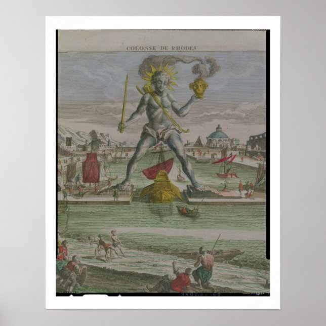 Póster O Colósso de Rodes, detalhe da fita da estátua (Frente)