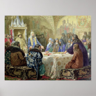 Póster O começo da dissidência da igreja em Rússia