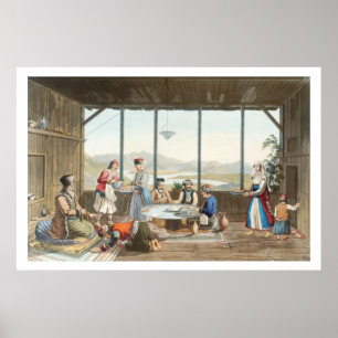 Poster O comensal guardarou em Delphi em honra do pintor