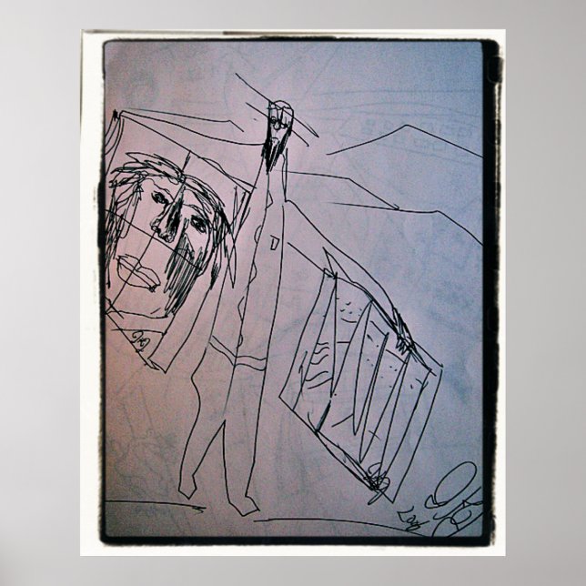Poster o comerciante de arte (Frente)