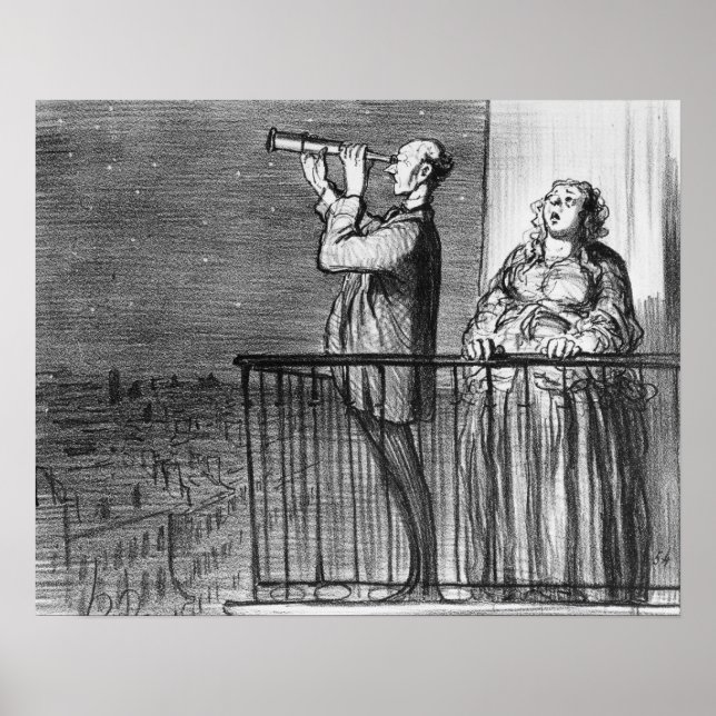 Poster O cometa, os parisiens incredulam (Frente)