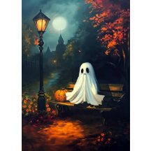O Companheiro de outubro | Spooky Ghost & Pumpkin