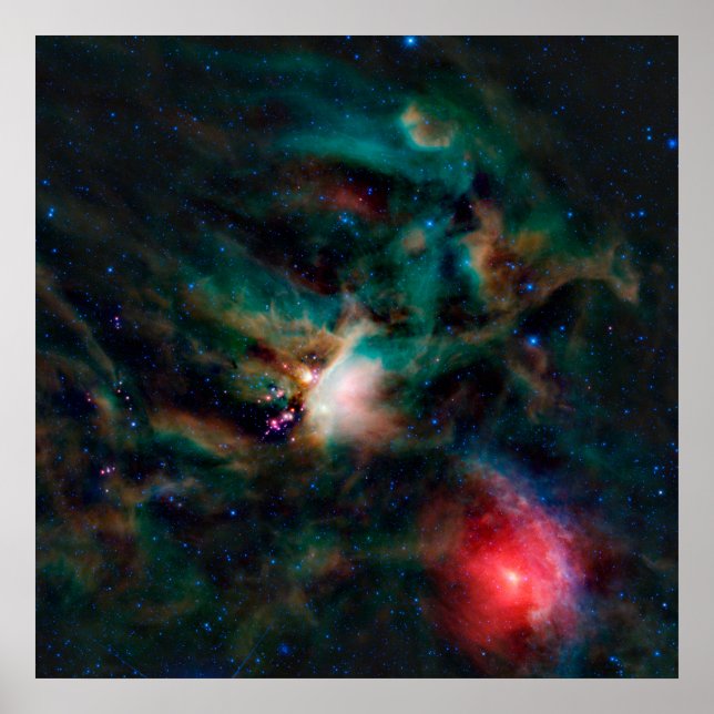 Poster O Complexo de Nuvem Rho Ophiuchi. (Frente)