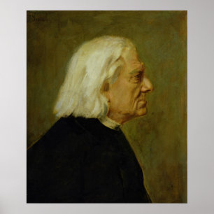 Poster O compositor Franz Liszt , 1884