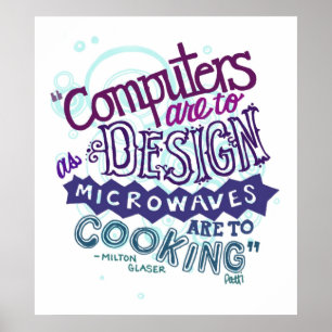 Póster O computador é projetar.