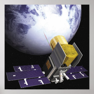 Póster O conceito do gelo, nuvem do artista